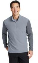 Nike Adult 6.9-ounce, 100% Polyester Dri-FIT Fabric Mix 1/2-Zip Cover-Up Pullover Jacket